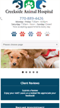 Mobile Screenshot of creeksidedvm.com